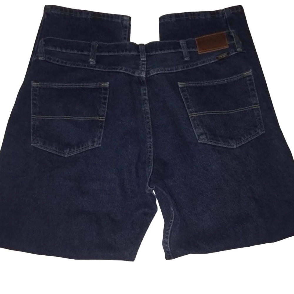 Wrangler Mens Relaxed Jeans Size: 38x29‎ Dark Blue Wash GUC
